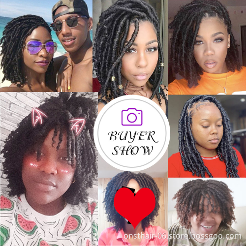 Soft Short 613 Synthetic Wigs For Black Women 14"Inch High Temperature Fiber Dreadlock Ombre Burg Crochet Locs Braid Twist Wigs
